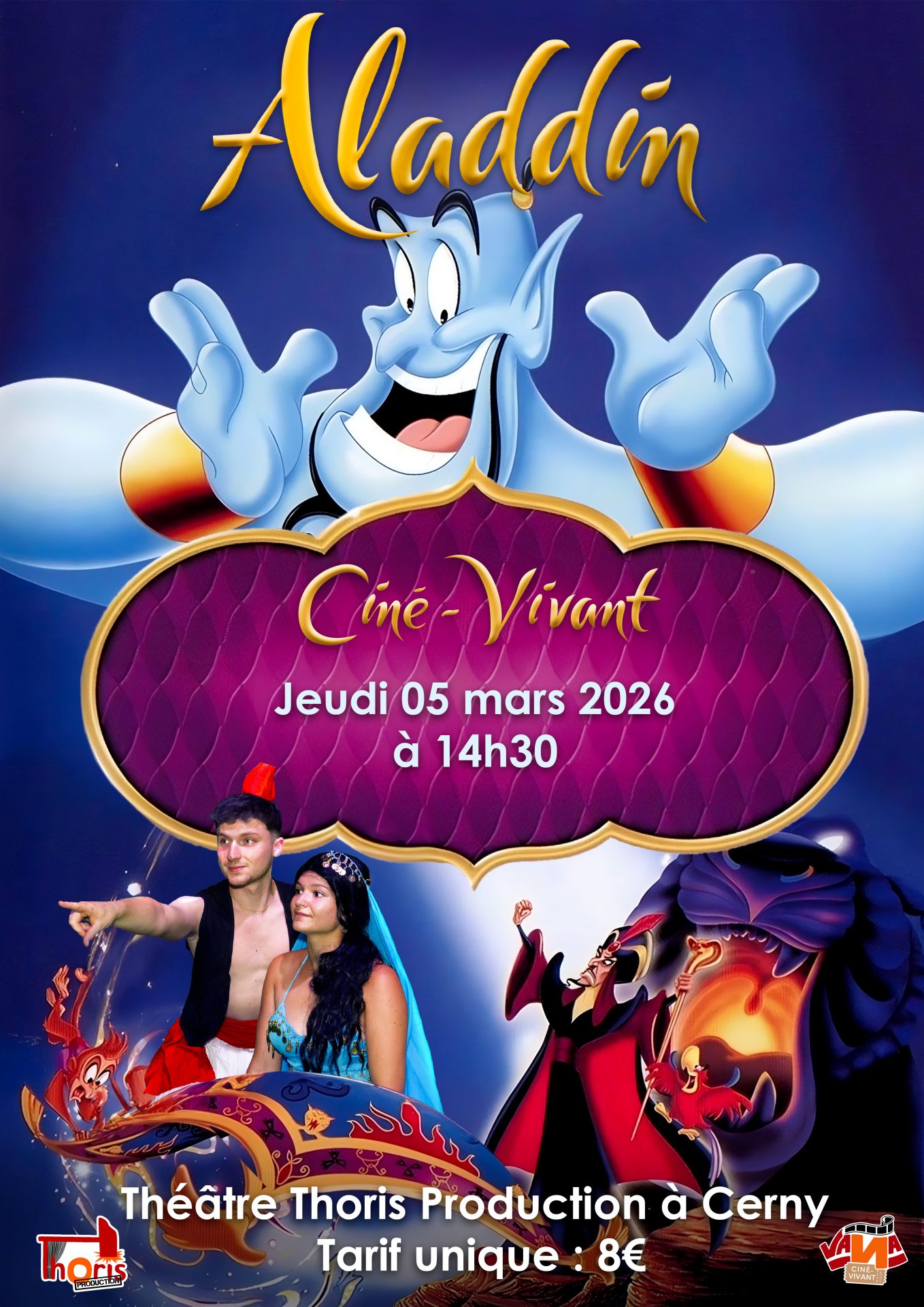 CINÉ-VIVANT : Aladdin (Jeudi)