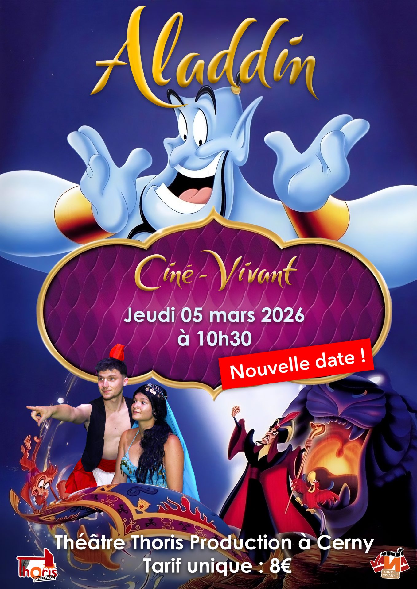 CINÉ-VIVANT : Aladdin (Jeudi - 10h30)